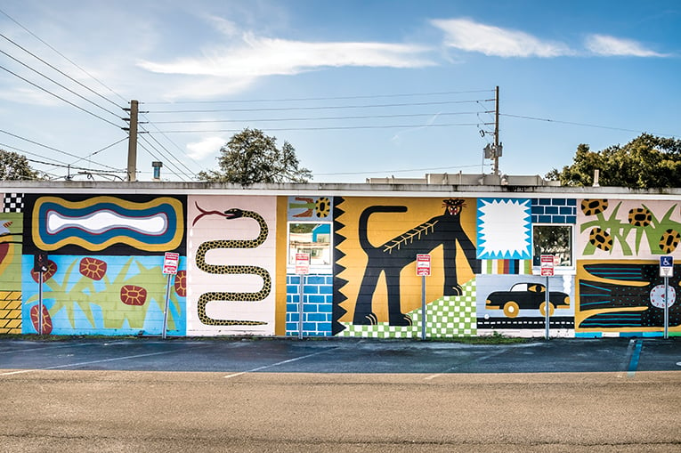 Mural By Cannon Dill, Off Of Bumby, Milk District, Photo By Roberto Gonzalez